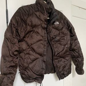 The North Face RARE chocolate brown puffer